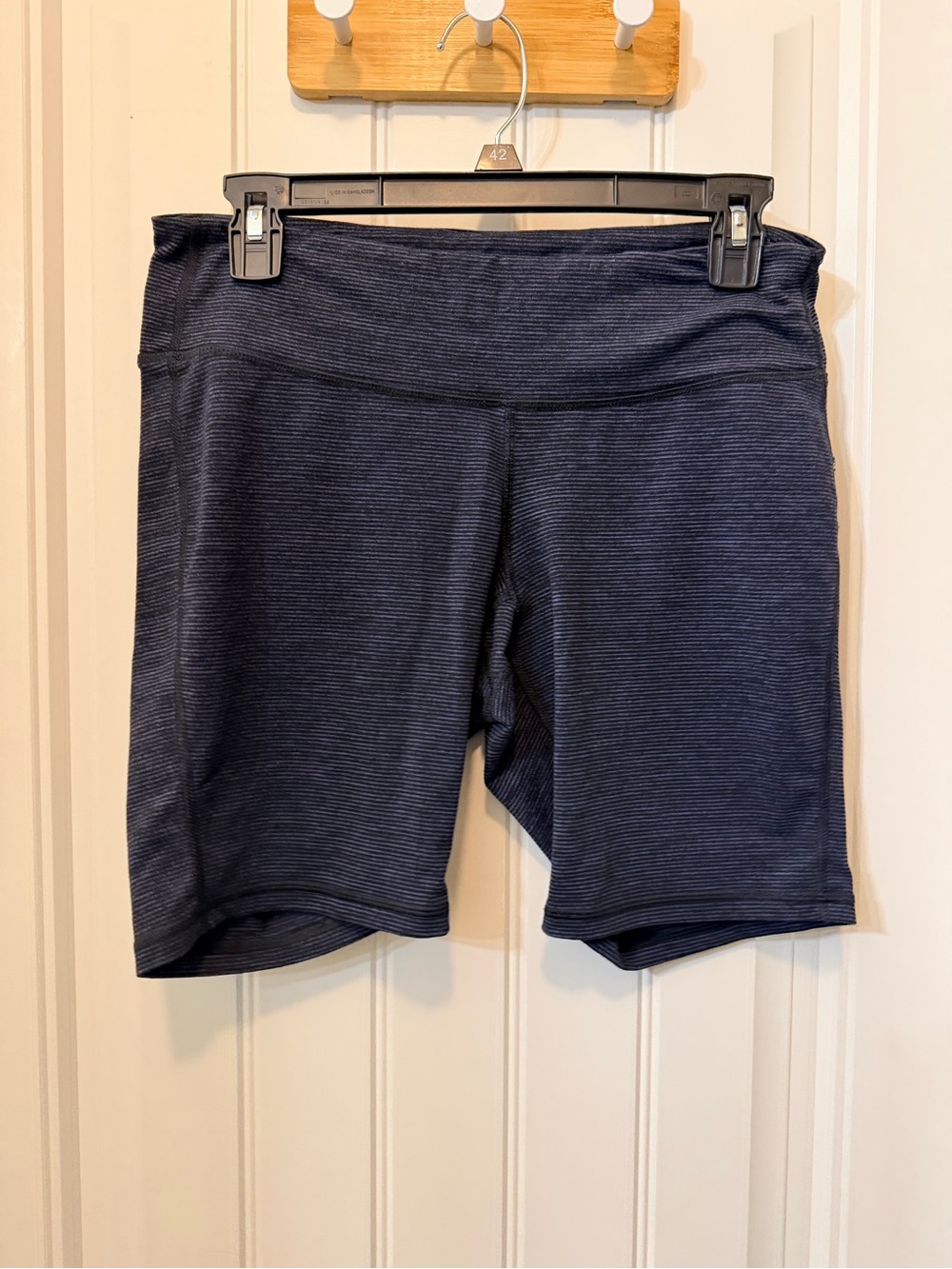 Old Navy Navy Ribbed High-Waist Bike Shorts